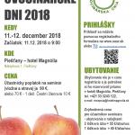 PREDVIANOČNÉ OVOCINÁRSKE DNI 2018