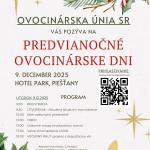 Predvianočné ovocinárske dni 2025