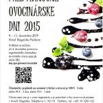 Predvianočné ovocinárske dni 2015