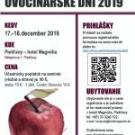 PREDVIANOČNÉ OVOCINÁRSKE DNI 2019