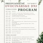 Predvianočné ovocinárske dni 2023