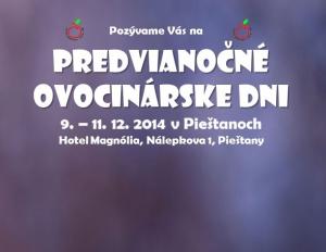 Predvianočné ovocinárske dni 2014
